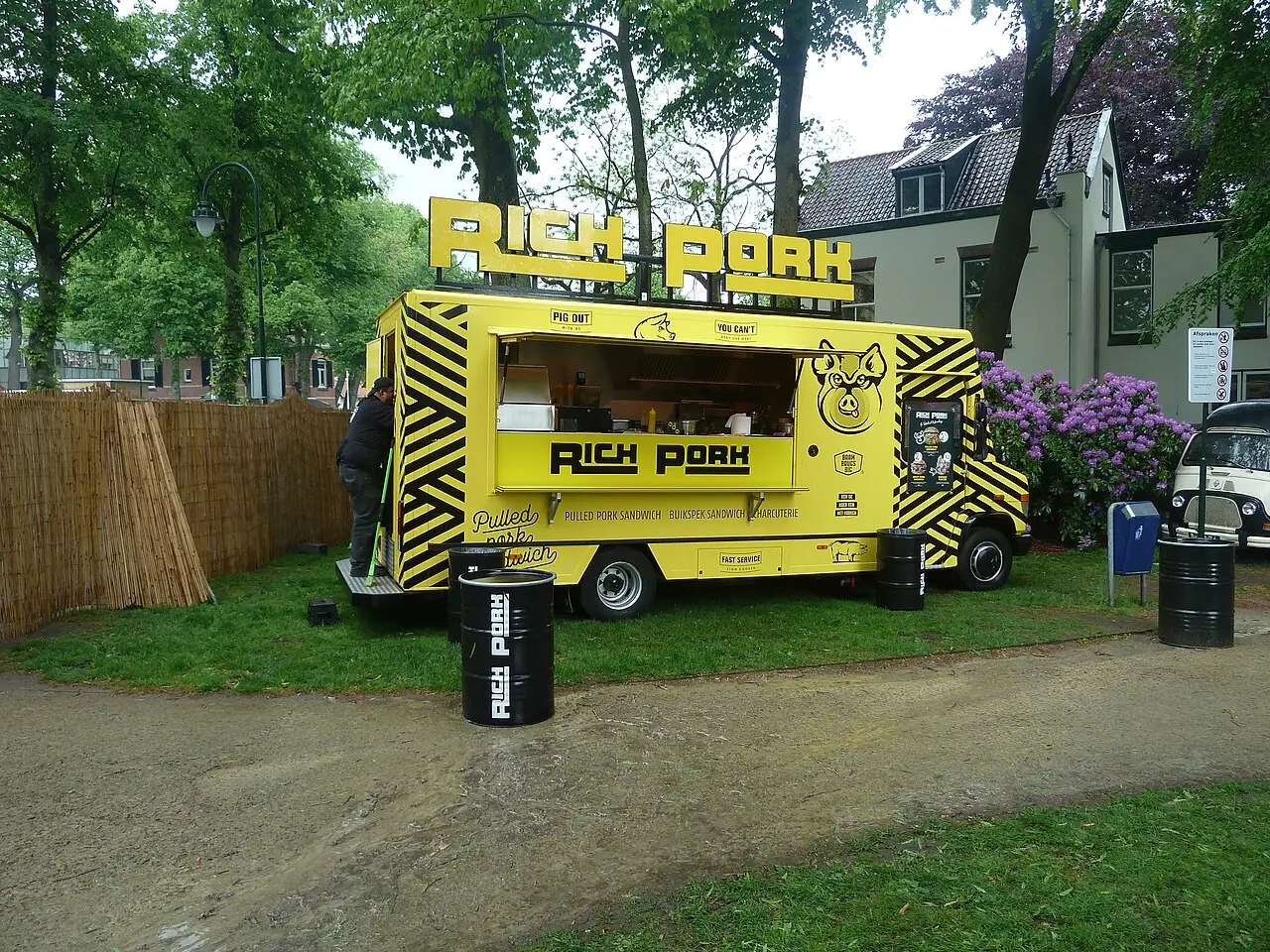 Foodtruck op een Nederlands foodtruckfestival